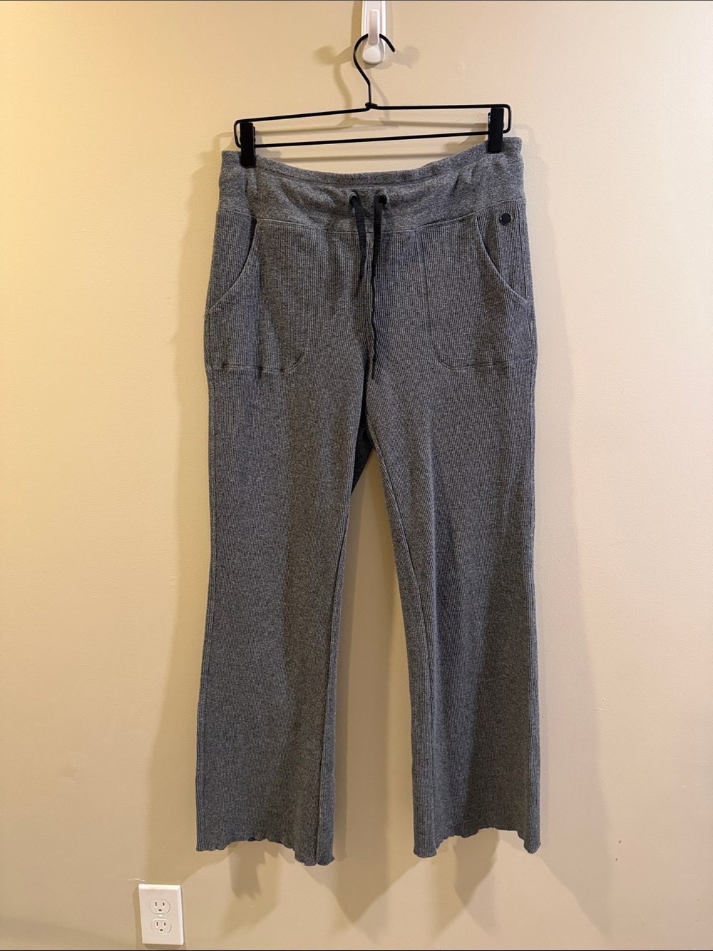 Calvin Klein Performance Gray Knit Joggers with Drawstring